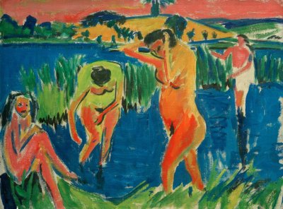Four Bathers by Ernst Ludwig Kirchner